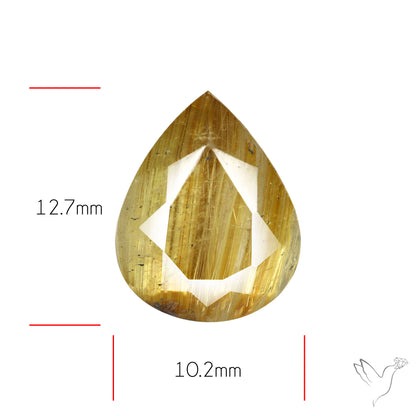 Faceted Golden Rutilated Quartz
