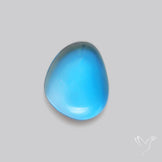 Swiss Blue Topaz Clear High Grade Deep Blue Cabochon