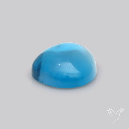 Swiss Blue Topaz Clear High Grade Deep Blue Cabochon