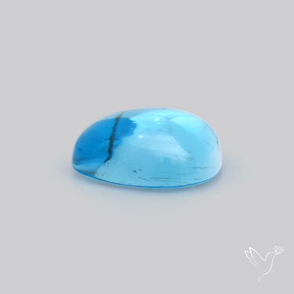 Swiss Blue Topaz Clear High Grade Deep Blue Cabochon