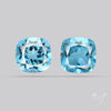 Faceted Natural Blue Topaz Pair Sky Blue 