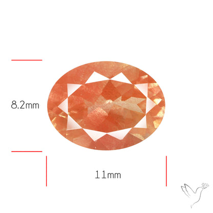 Faceted Andesine Fine Gemstone Plagioclase Feldspar