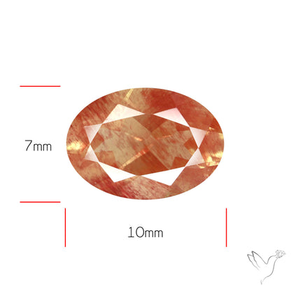 Faceted Andesine Fine Gemstone Plagioclase Feldspar