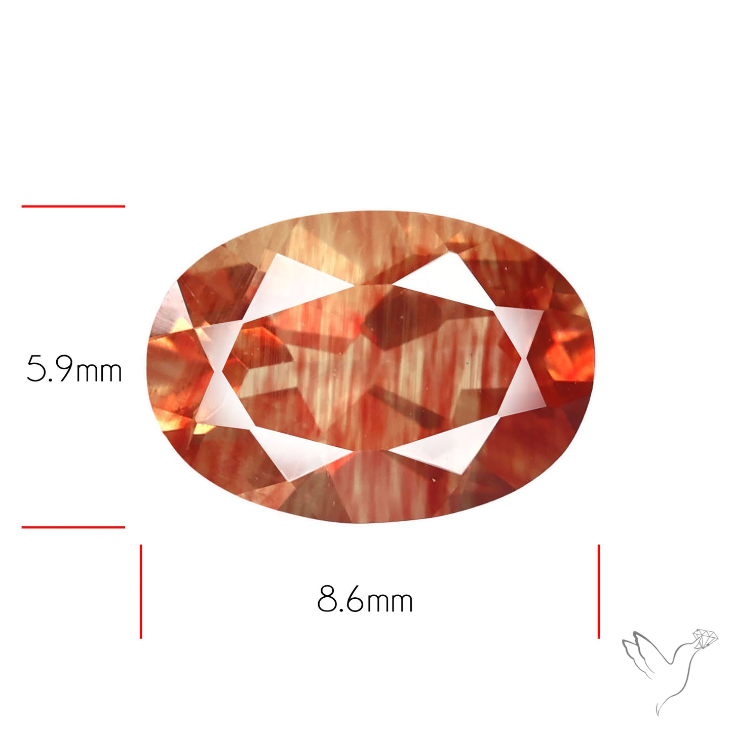 Faceted Andesine Fine Gemstone Plagioclase Feldspar