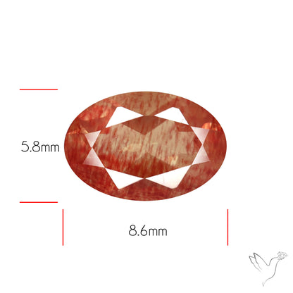 Faceted Andesine Fine Gemstone Plagioclase Feldspar