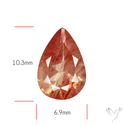 Faceted Andesine Fine Gemstone Plagioclase Feldspar
