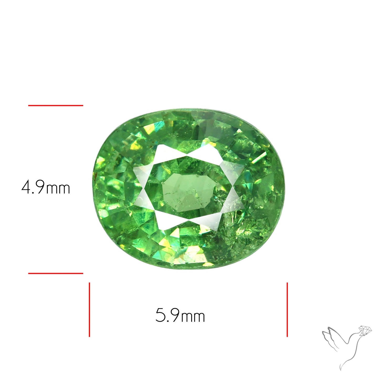 Rare Ural Demantoid Garnets Faceted Fine Gemstone