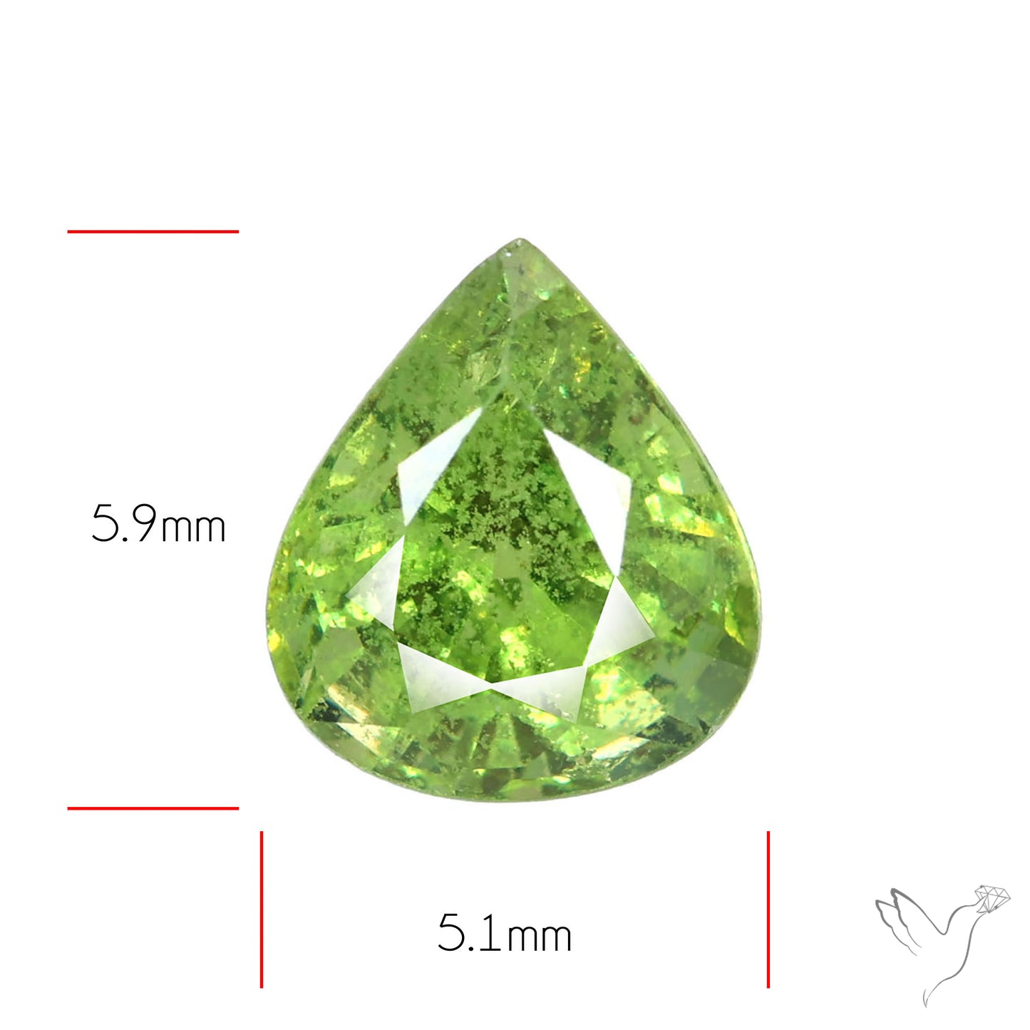 Rare Ural Demantoid Garnets Faceted Fine Gemstone