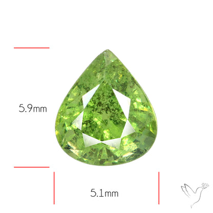 Rare Ural Demantoid Garnets Faceted Fine Gemstone