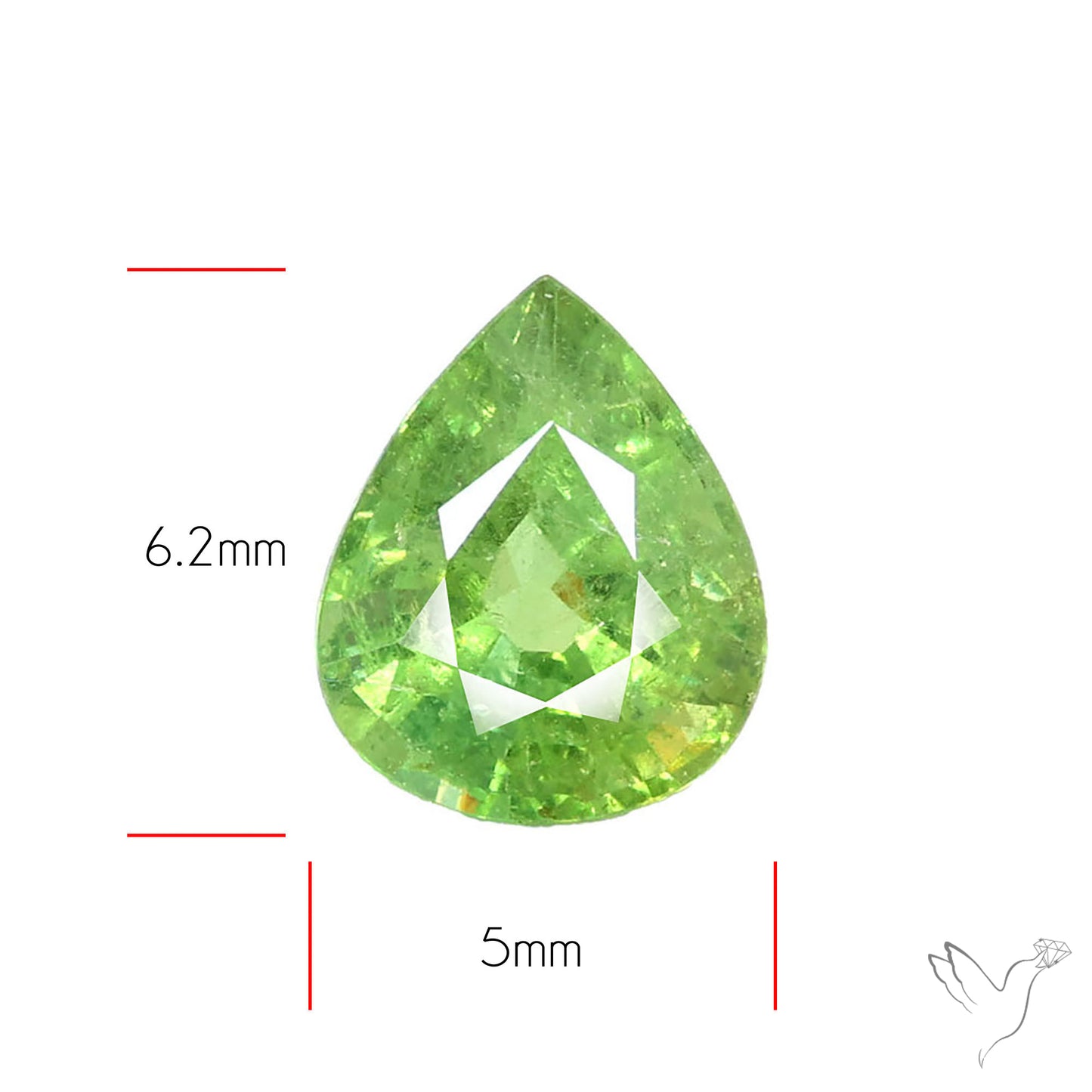Rare Ural Demantoid Garnets Faceted Fine Gemstone