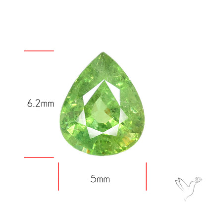 Rare Ural Demantoid Garnets Faceted Fine Gemstone