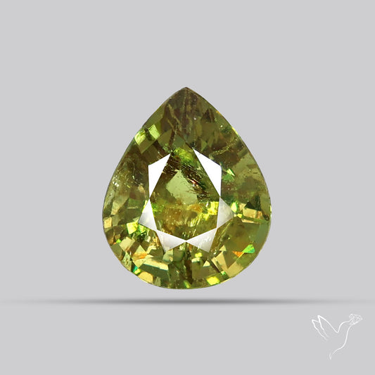 Rare Ural Demantoid Garnets Faceted Fine Gemstone