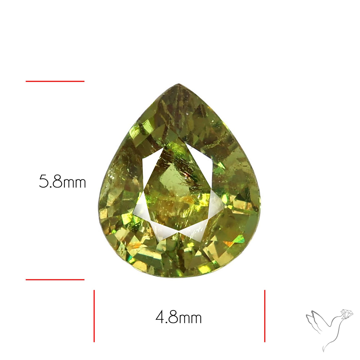 Rare Ural Demantoid Garnets Faceted Fine Gemstone