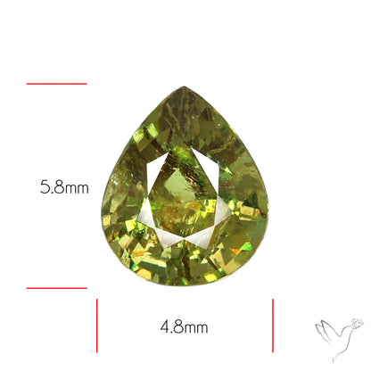 Rare Ural Demantoid Garnets Faceted Fine Gemstone