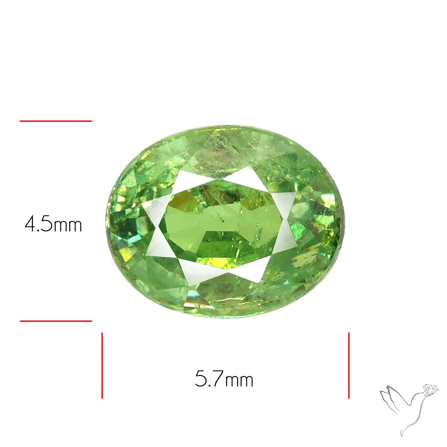 Rare Ural Demantoid Garnets Faceted Fine Gemstone