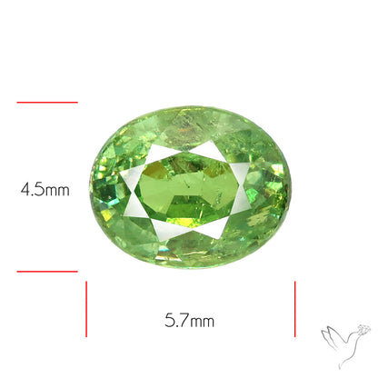 Rare Ural Demantoid Garnets Faceted Fine Gemstone