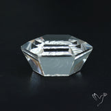 Faceted Himalayan Quartz Intaglio Reverse Carving Fantasy Cut