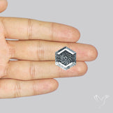 Faceted Himalayan Quartz Intaglio Reverse Carving Fantasy Cut