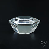 Faceted Himalayan Quartz Intaglio Reverse Carving Fantasy Cut