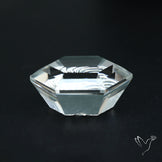 Faceted Himalayan Quartz Intaglio Reverse Carving Fantasy Cut
