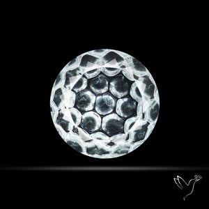 Faceted Himalayan Quartz Intaglio Reverse Carving Fantasy Cut