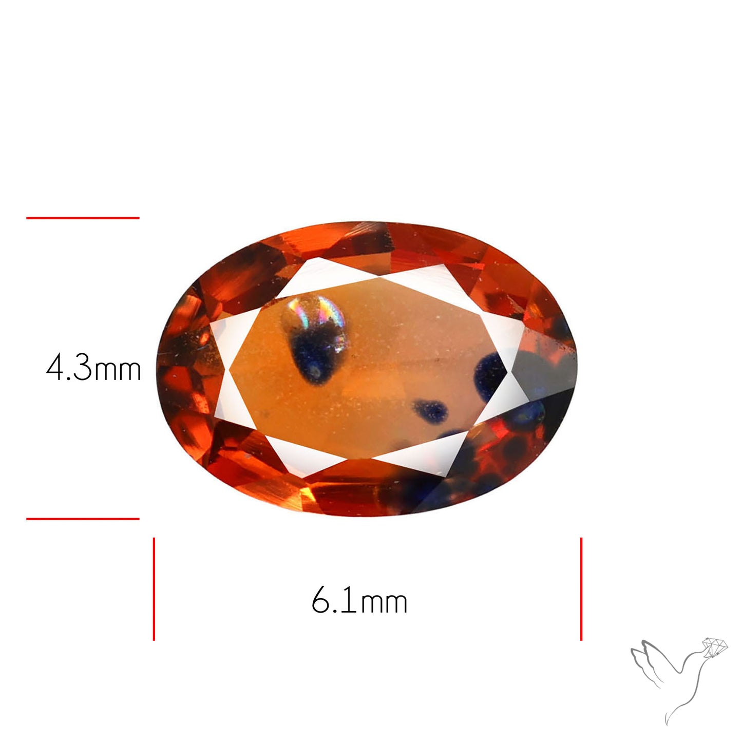 Faceted Songea Sapphire Small Fine Gemstone