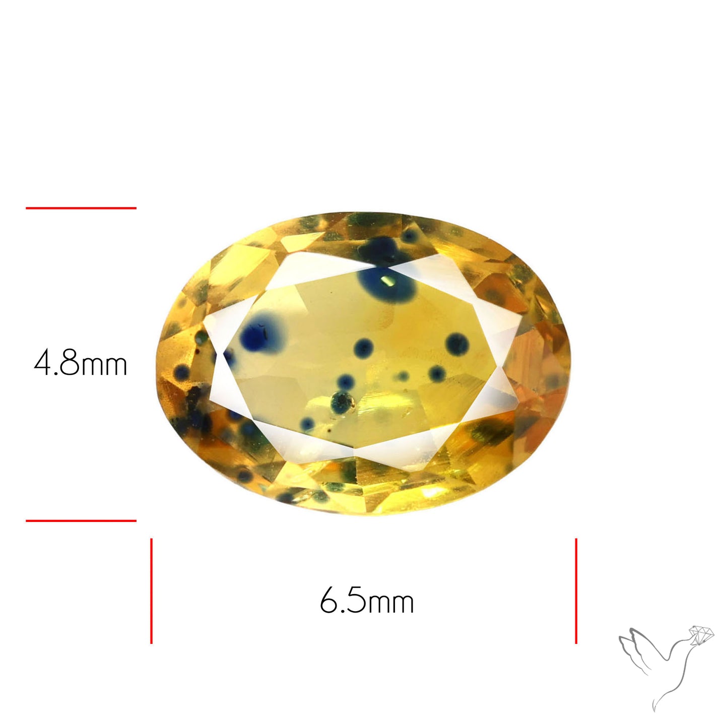 Faceted Songea Sapphire Small Fine Gemstone