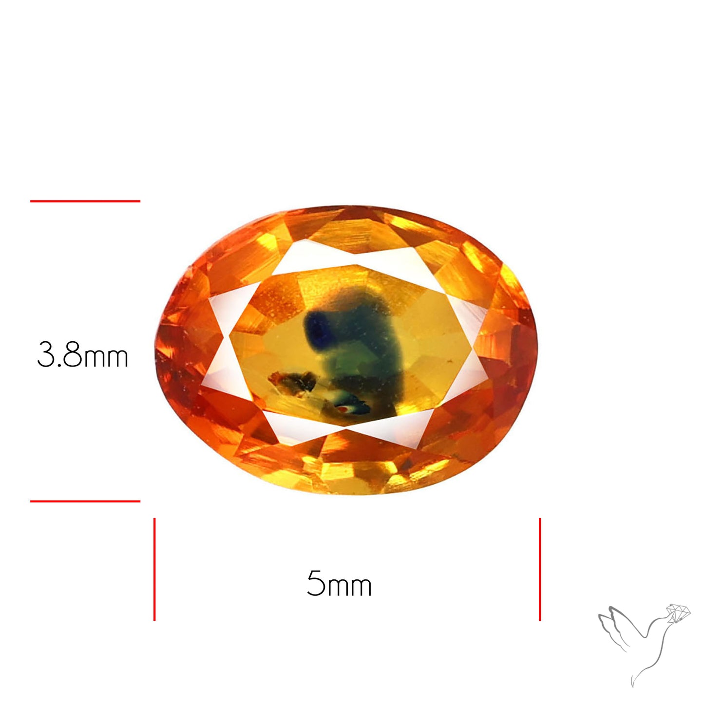 Faceted Songea Sapphire Small Fine Gemstone