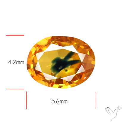 Faceted Songea Sapphire Small Fine Gemstone