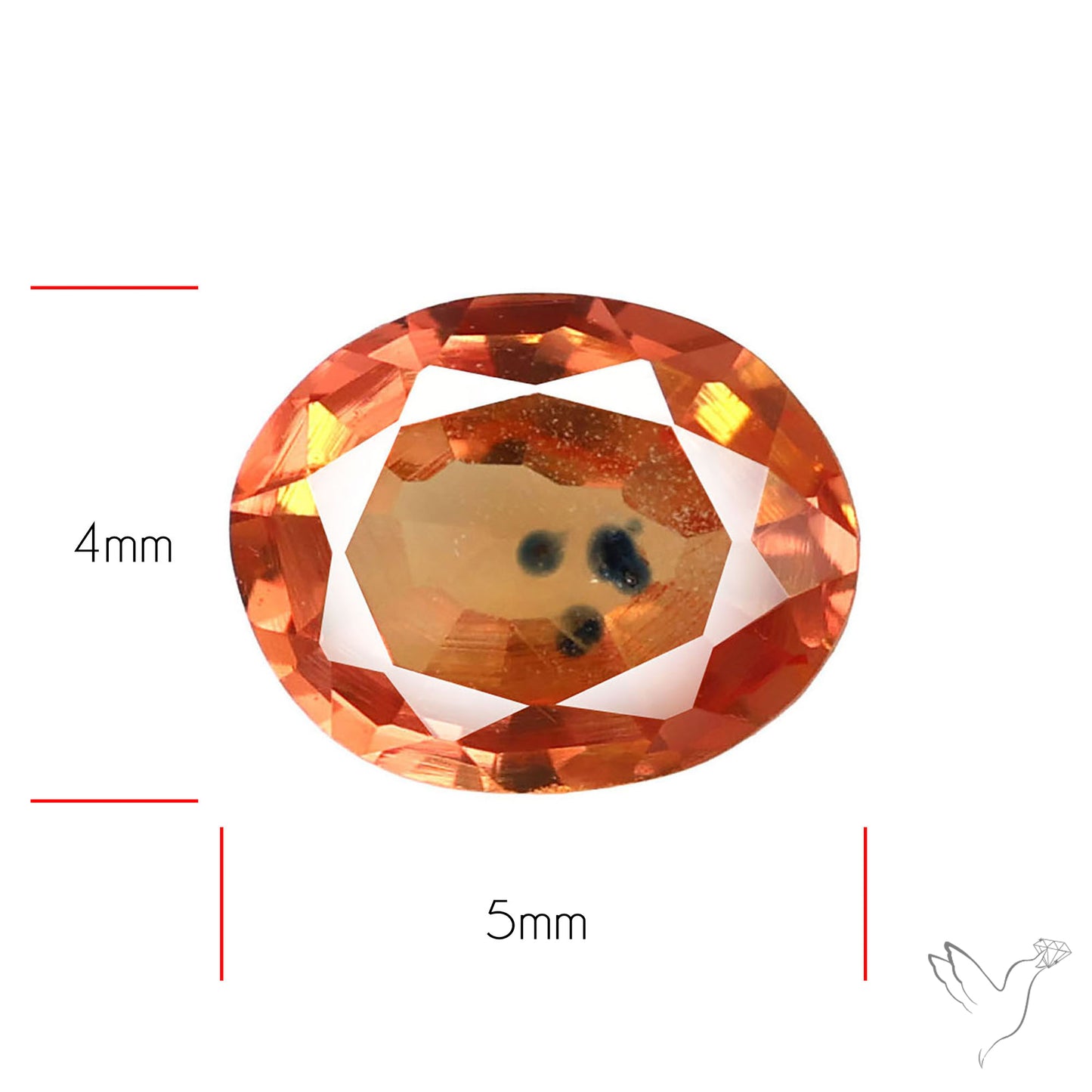 Faceted Songea Sapphire Small Fine Gemstone