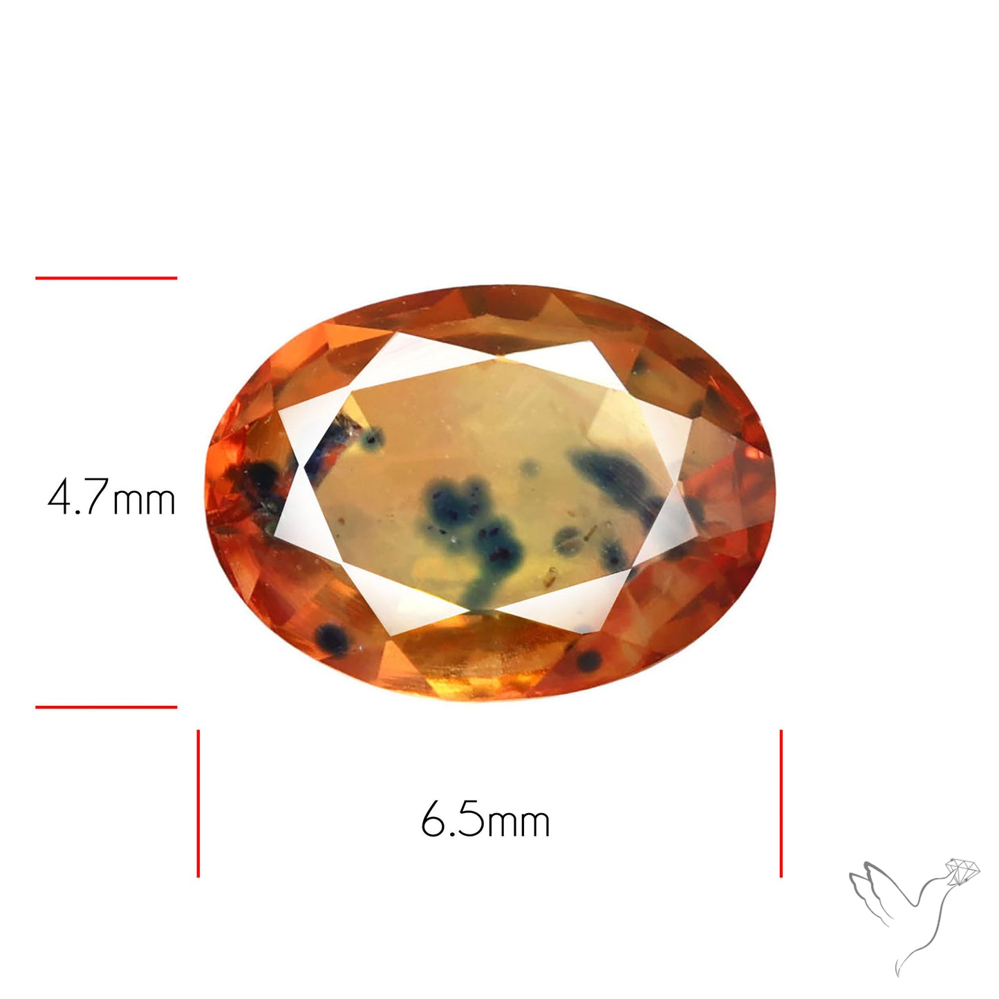 Faceted Songea Sapphire Small Fine Gemstone