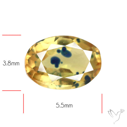 Faceted Songea Sapphire Small Fine Gemstone