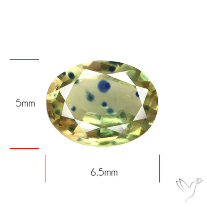 Faceted Songea Sapphire Small Fine Gemstone