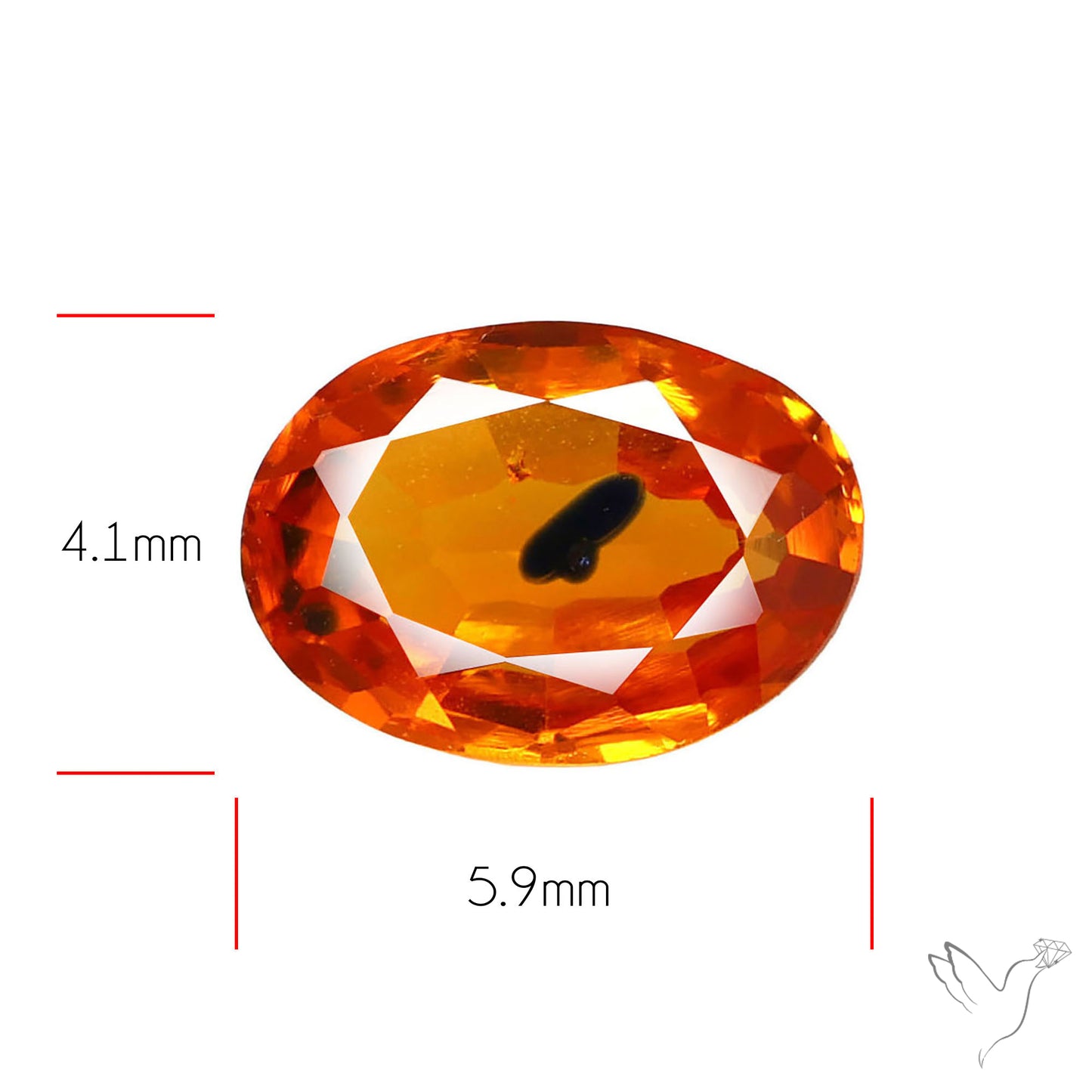 Faceted Songea Sapphire Small Fine Gemstone