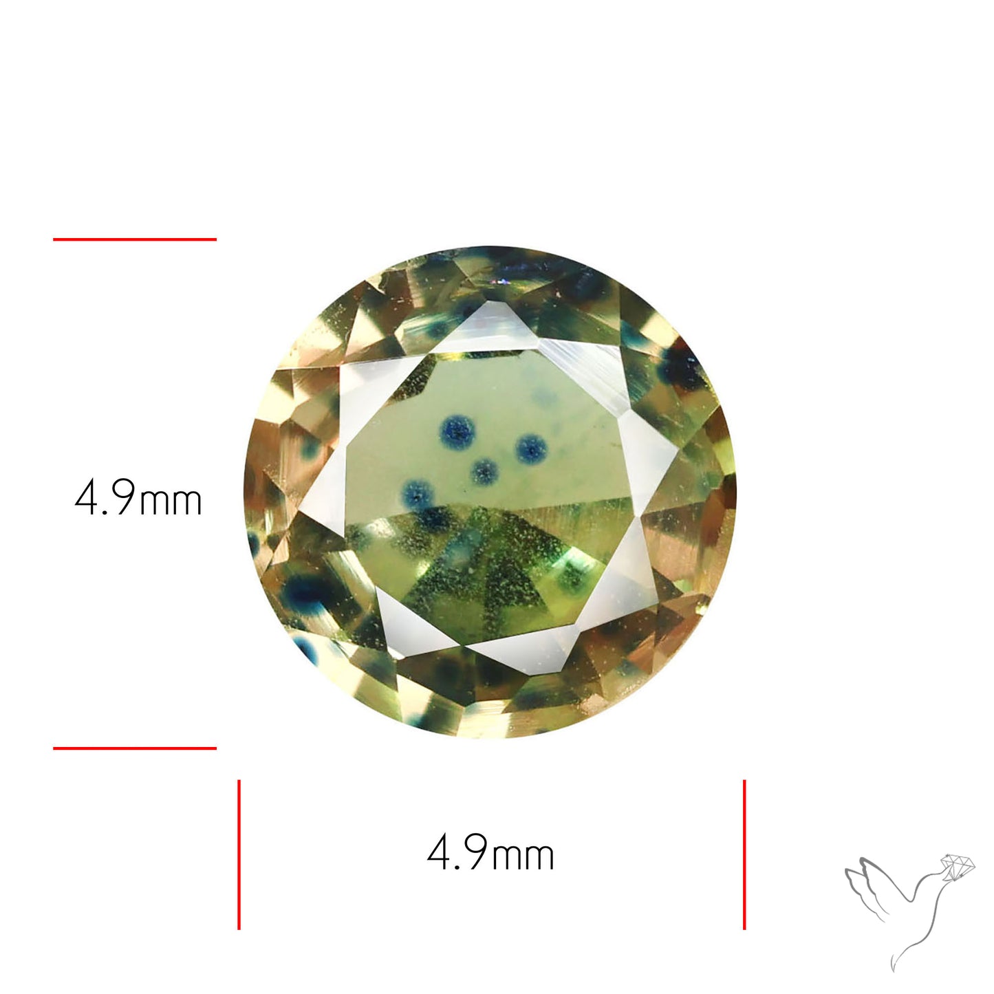 Faceted Songea Sapphire Small Fine Gemstone