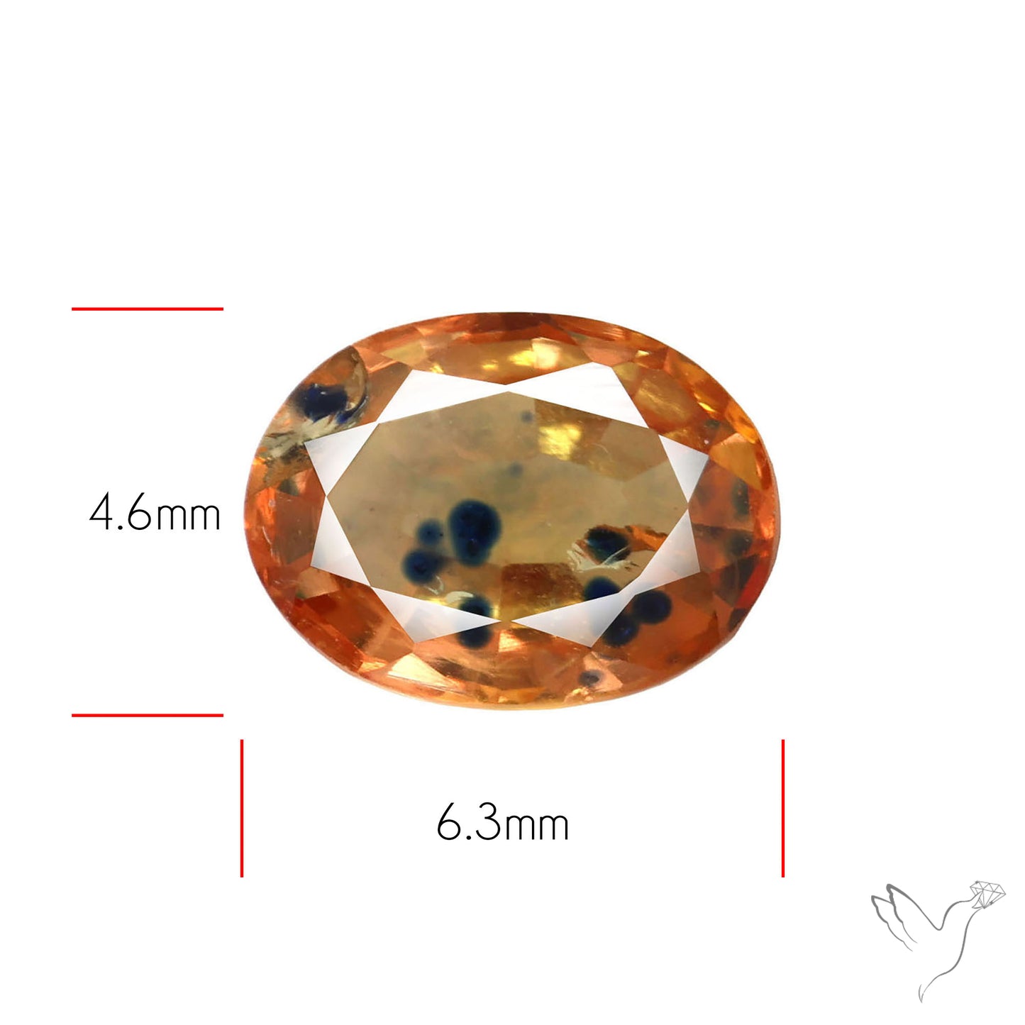 Faceted Songea Sapphire Small Fine Gemstone