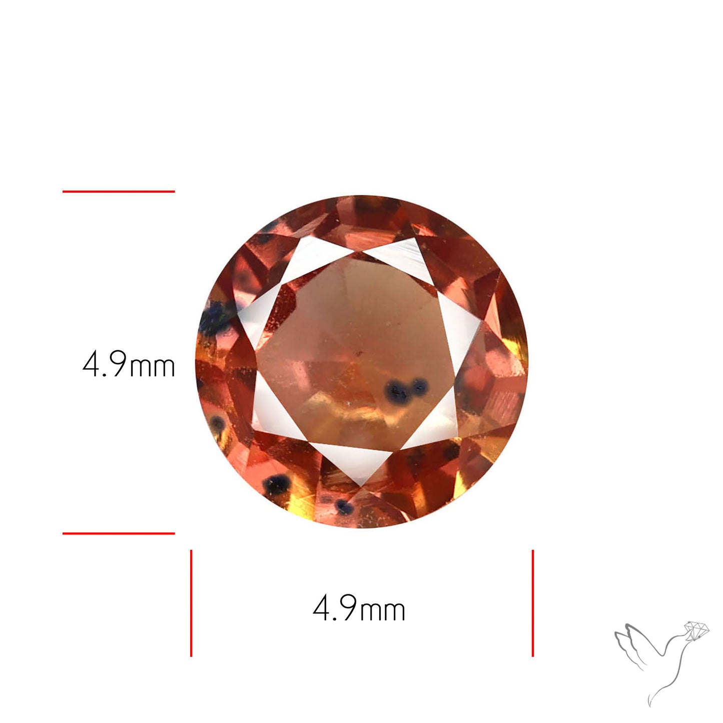 Faceted Songea Sapphire Small Fine Gemstone