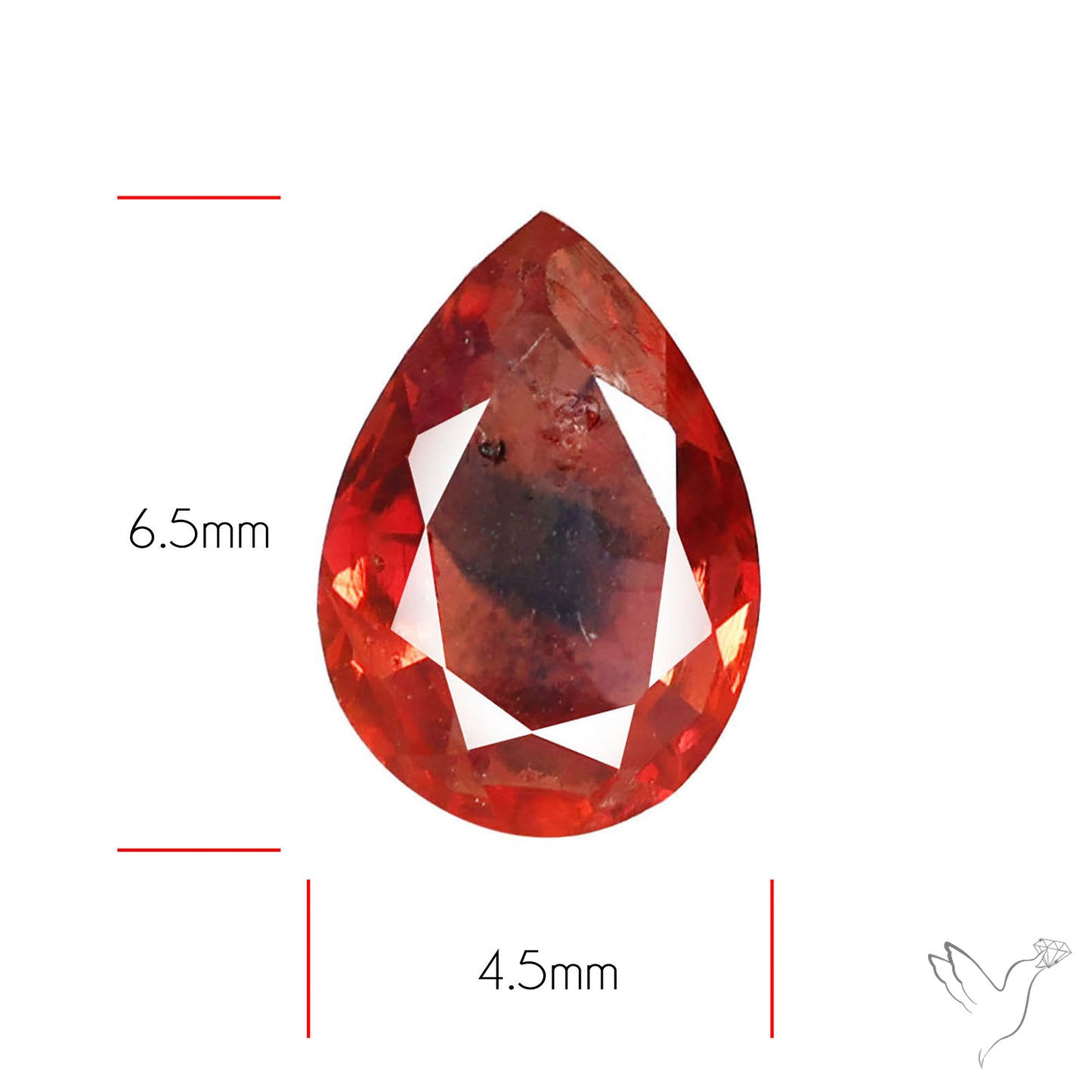 Faceted Songea Sapphire Small Fine Gemstone