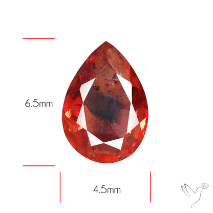 Faceted Songea Sapphire Small Fine Gemstone