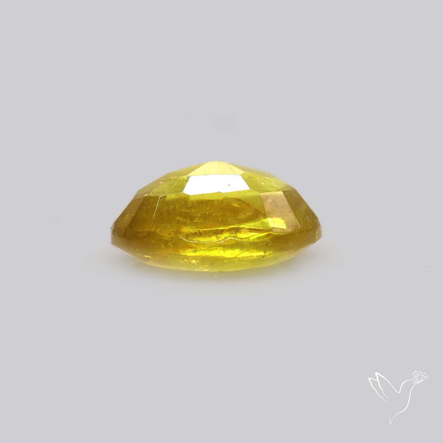 Rare Green Sphene Faceted Fine Gemstone