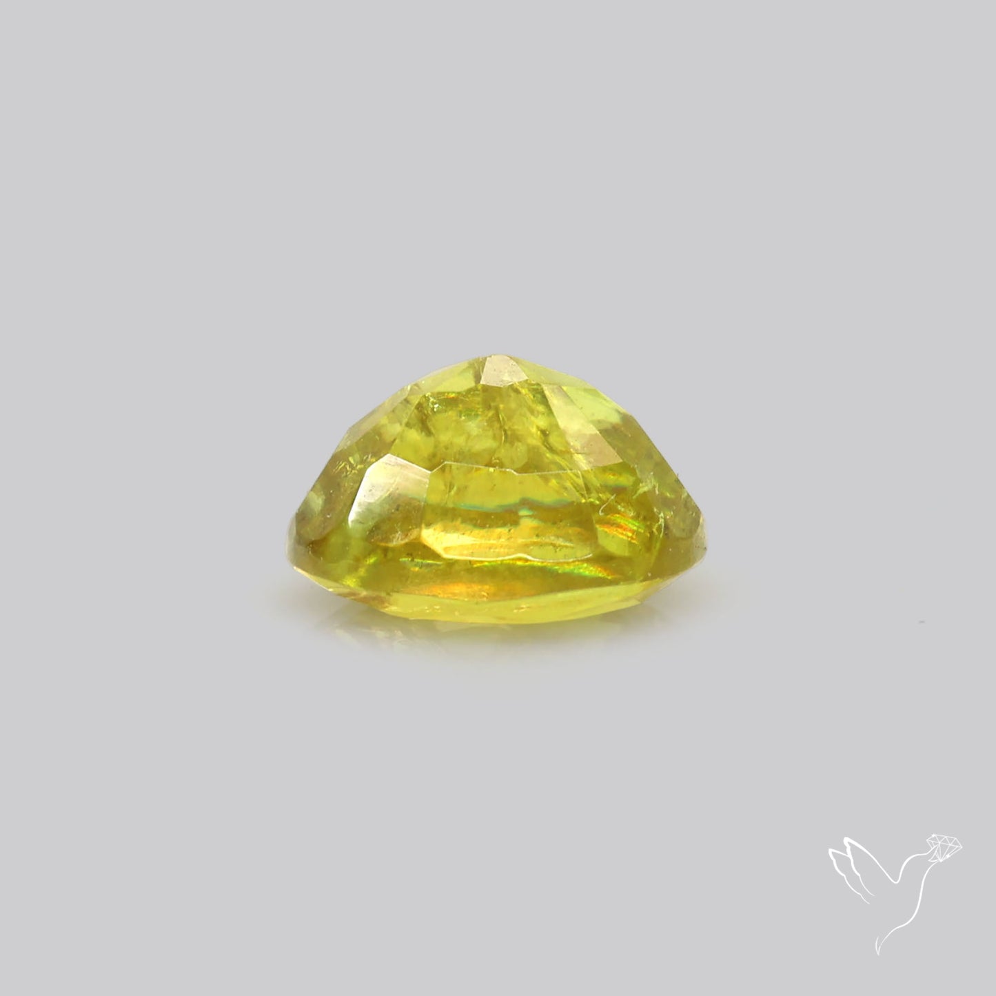 Rare Green Sphene Faceted Fine Gemstone