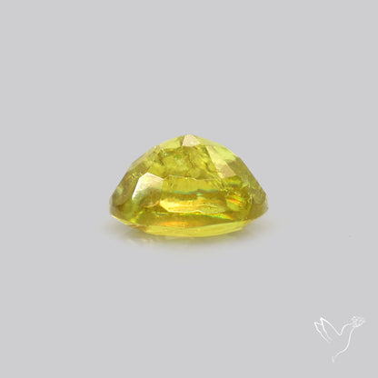 Rare Green Sphene Faceted Fine Gemstone