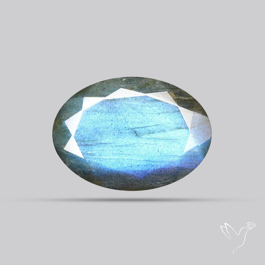 Blue Labradorite Faceted High Grade Fine Gemstone