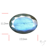 Blue Labradorite Faceted High Grade Fine Gemstone
