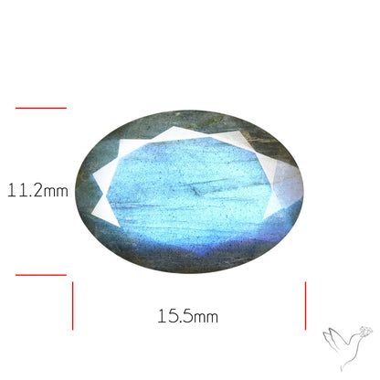 Blue Labradorite Faceted High Grade Fine Gemstone