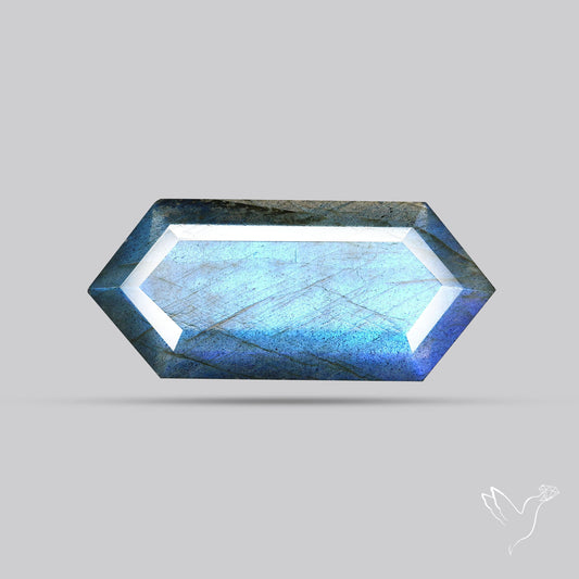Blue Labradorite Faceted High Grade Fine Gemstone