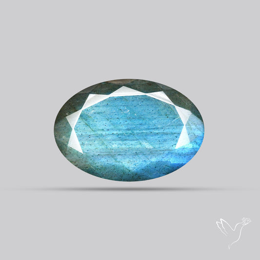 Blue Labradorite Faceted High Grade Fine Gemstone
