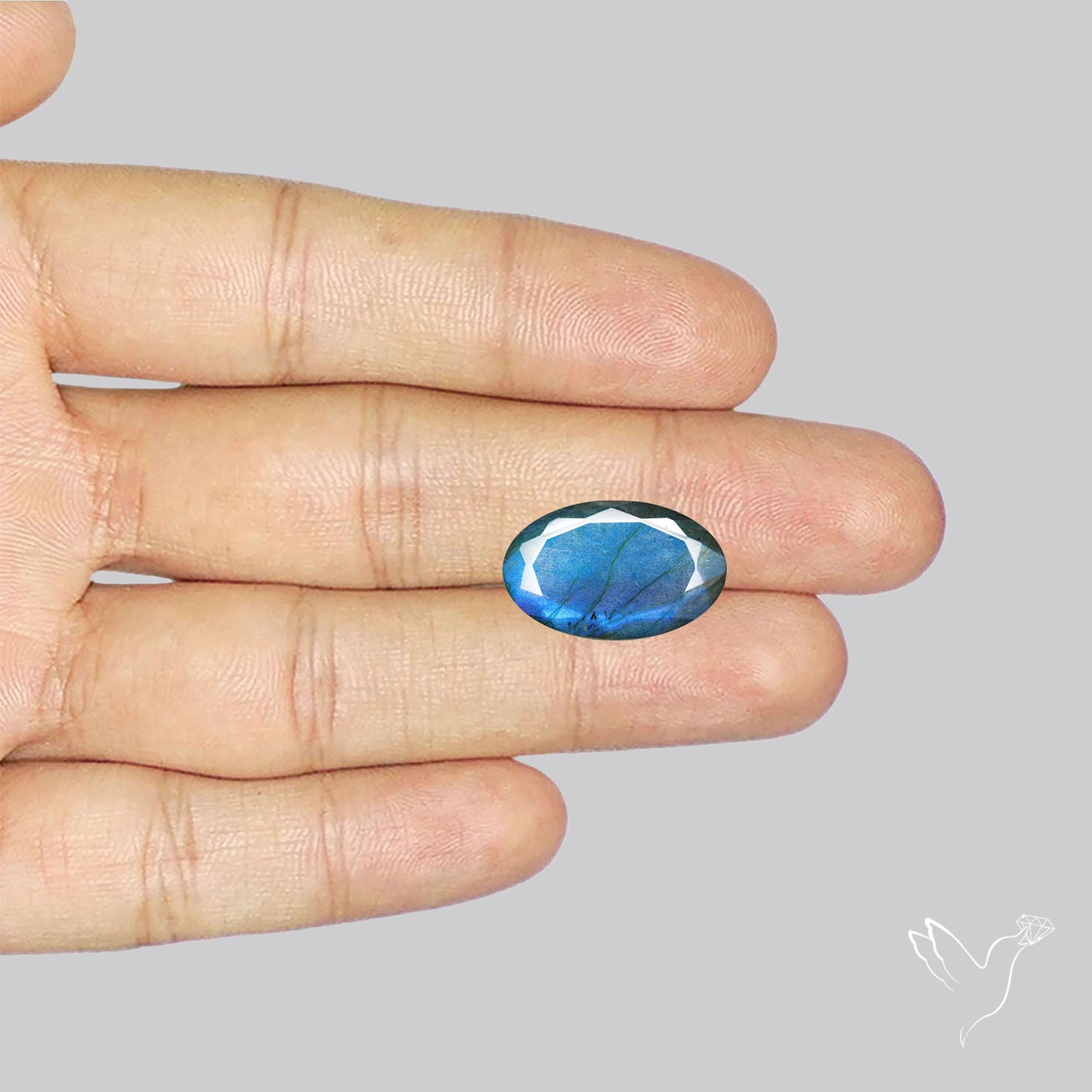 Blue Labradorite Faceted High Grade Fine Gemstone