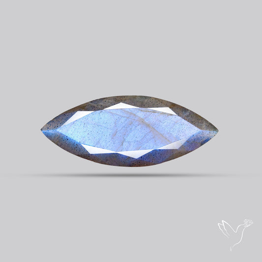 Blue Labradorite Faceted High Grade Fine Gemstone