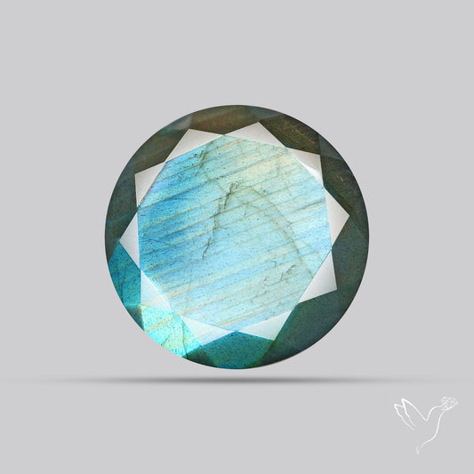 Blue Labradorite Faceted High Grade Fine Gemstone